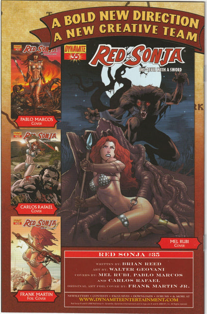 Red Sonja #34 - Dynamite Entertainment (2008)