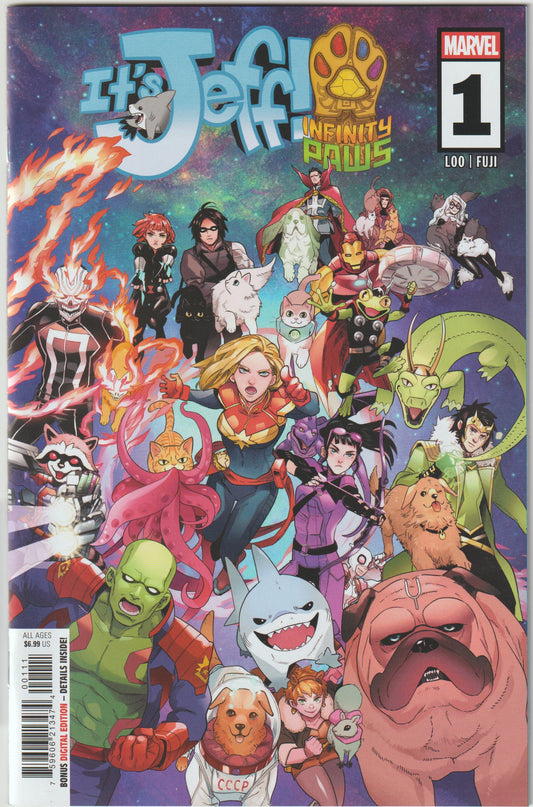 Its Jeff: Infinity Paws (2025) #1 Cover A [SIGNED BY JON BAILEY (Voice of Jeff the Land Shark)]