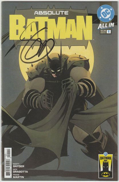 ABSOLUTE BATMAN #1 Cover A Nick Dragotta (1st Print) Batman Day 2025 [SIGNED BY SCOTT SNYDER & NICK DRAGOTTA]
