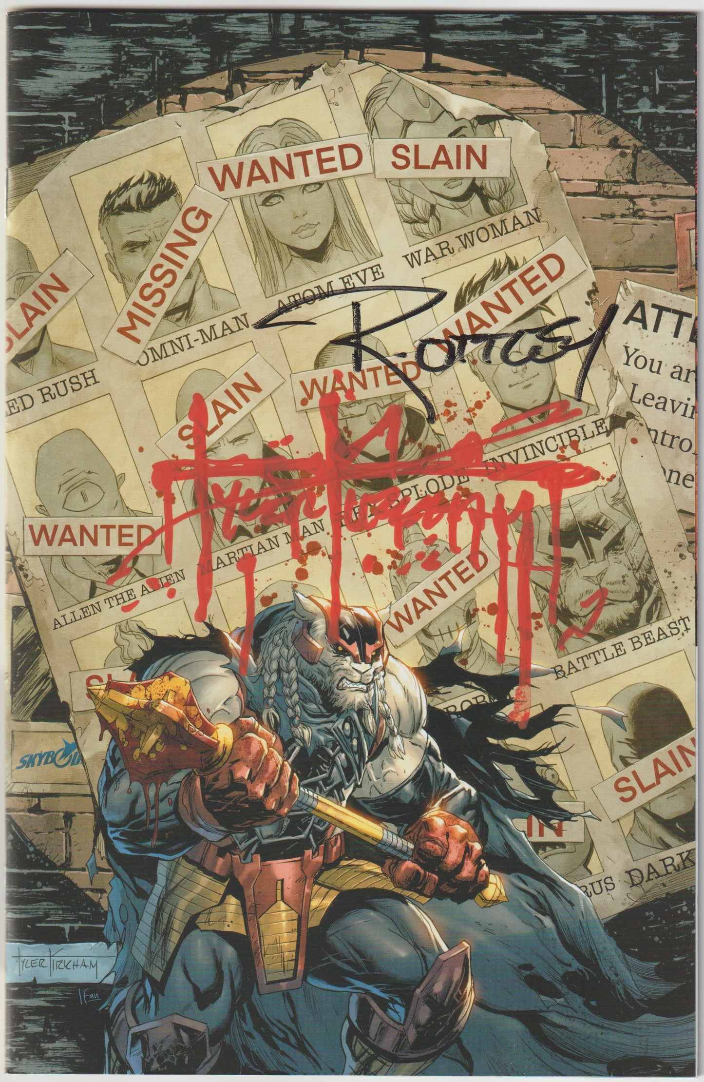 Battle Beast #1 – First Print, Tyler Kirkham Virgin X-Men #141 Homage Variant- Ltd to 1,200 - (1st Print) DOUBLE SIGNED BY RYAN OTTLEY & TYLER KIRKHAM