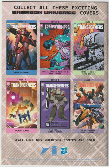 TRANSFORMERS #30 CVR F JOSH CASSARA INVINCIBLE TEAM UP VAR (1st Print) [SIGNED BY JON BAILEY, VOICE OF OPTIMUS PRIME & SOUNDWAVE] OPERATION DESTRUCTION REMARK