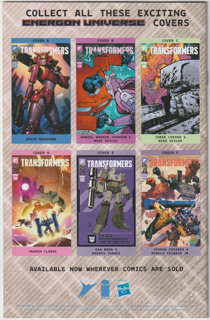 TRANSFORMERS #30 CVR F JOSH CASSARA INVINCIBLE TEAM UP VAR (1st Print) [SIGNED BY JON BAILEY, VOICE OF OPTIMUS PRIME & SOUNDWAVE] SOUNDWAVE SUPERIOR ROBOT INFERIOR REMARK