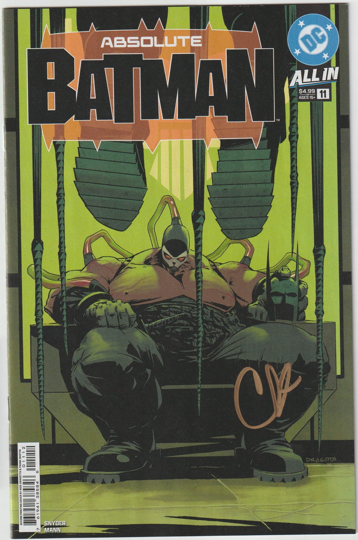 ABSOLUTE BATMAN #11 (1st Print & More) [SIGNED BY SCOTT SNYDER AND CLAY MANN]