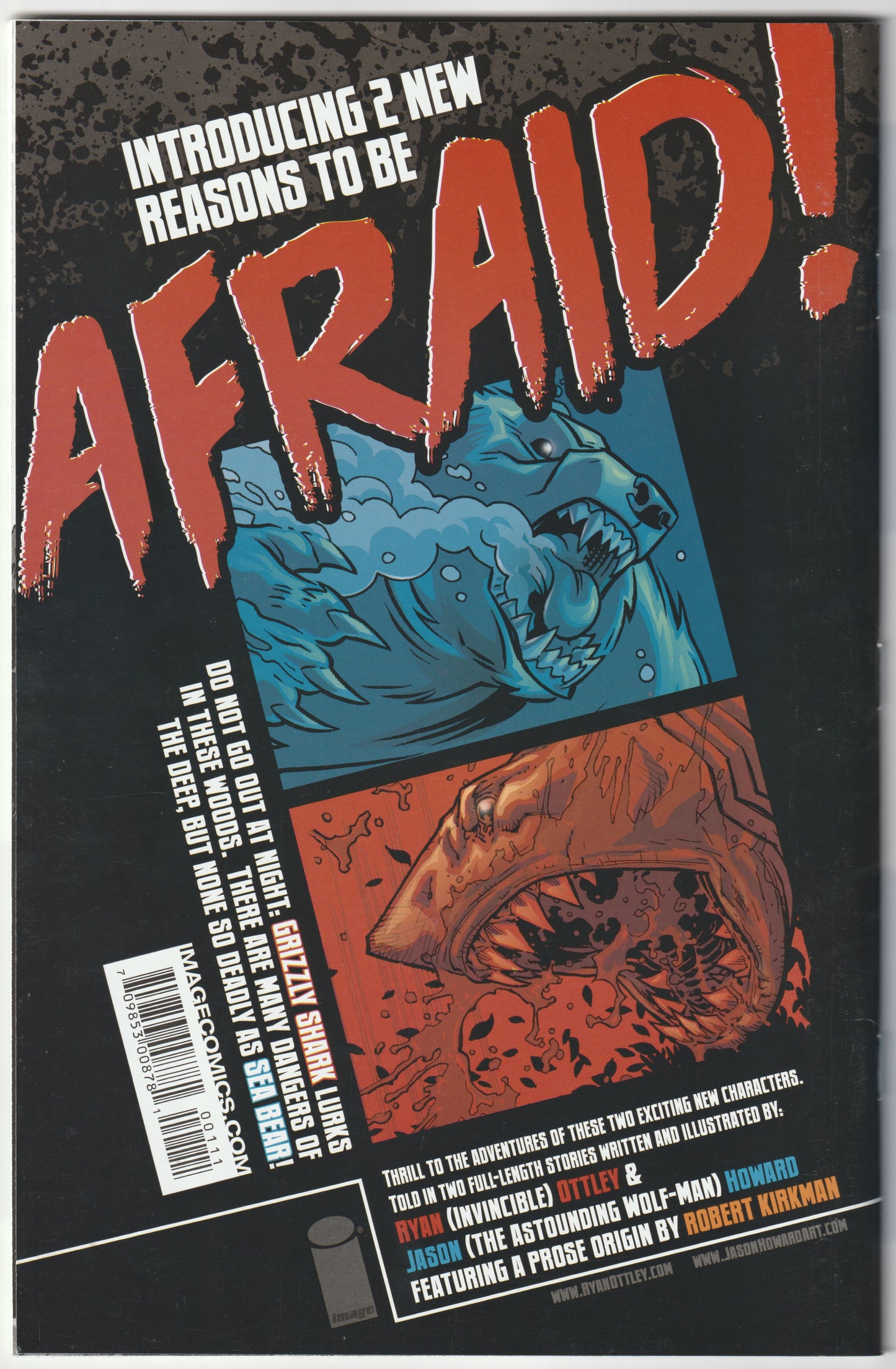 Sea Bear & Grizzly Shark #1 – First Print, Extended Edition Signed by Ryan Ottley (VF)