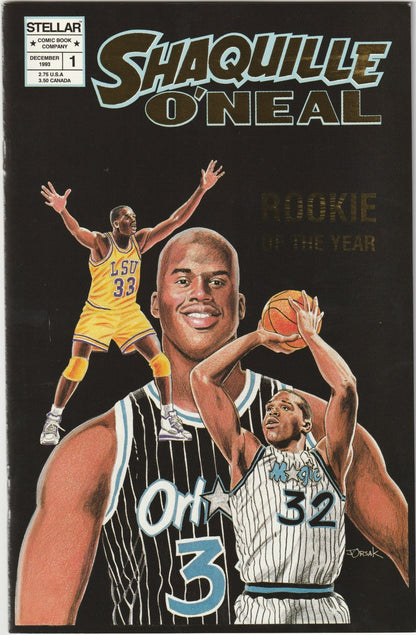 Shaquille O'Neal: Basketball's Brightest Stars #1 (Stellar Comics)