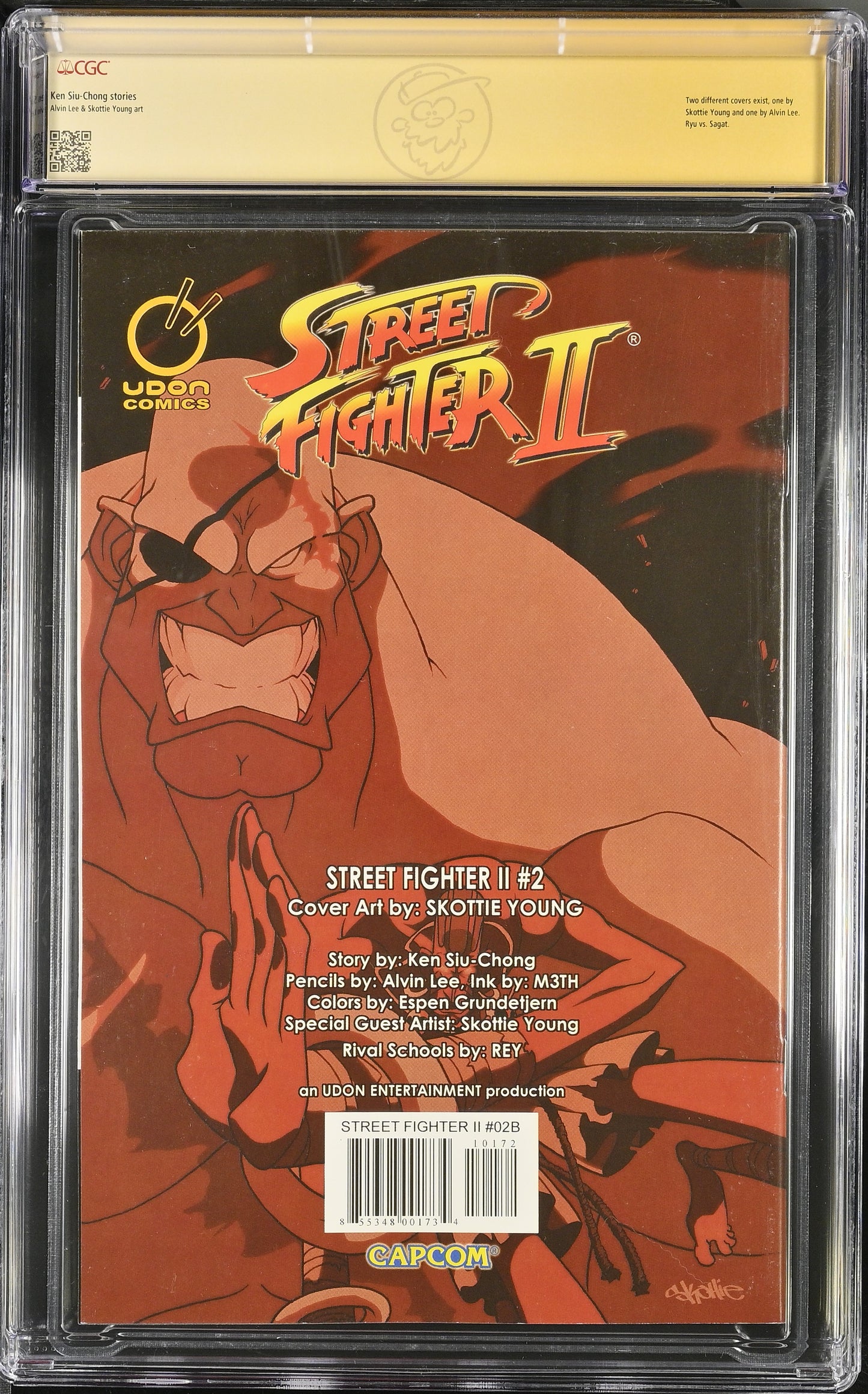 Street Fighter II #2 (Udon Comics) - Skottie Young Cover, Signed, CGC 9.4