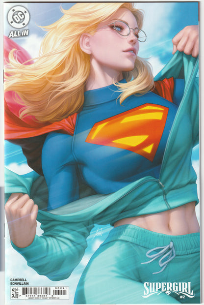 Supergirl Vol. 8 #2 (Stanley ‘Artgerm’ Lau Card Stock Variant, 2025) (NM/NM+)