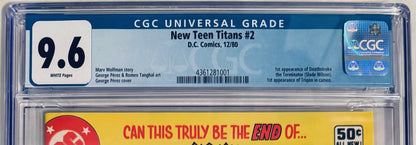 The New Teen Titans Vol. 1 #2 (1980) CGC 9.6 (1st App Deathstroke & Trigon)