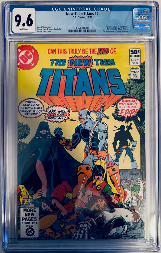 The New Teen Titans Vol. 1 #2 (1980) CGC 9.6 (1st App Deathstroke & Trigon)