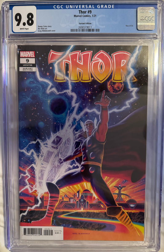 Thor #9 – CGC [9.8] Greg Hildebrandt Cover Variant (LGY #735) (2021, Marvel Comics)