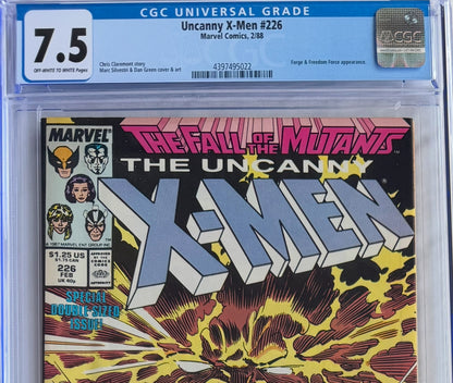 Uncanny X-Men #226 (CGC 7.5) – Key Fall of the Mutants Issue
