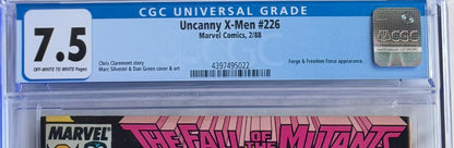 Uncanny X-Men #226 (CGC 7.5) – Key Fall of the Mutants Issue