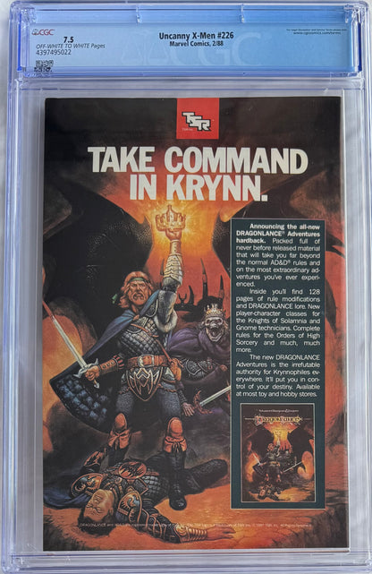 Uncanny X-Men #226 (CGC 7.5) – Key Fall of the Mutants Issue