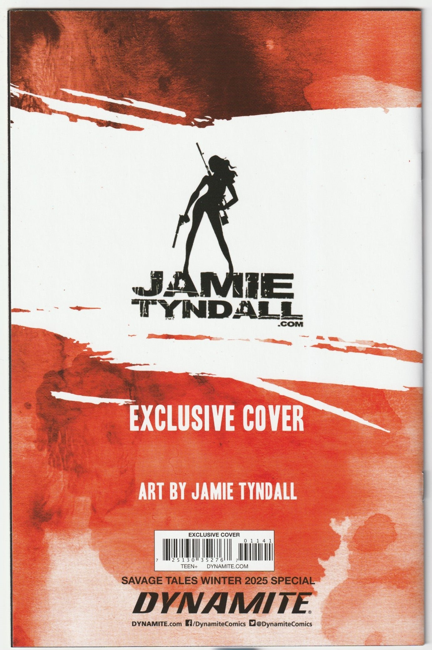 Vampirella - Savage Tales #1- Red Streak Virgin Variant - Art & Autograph by Jamie Tyndall