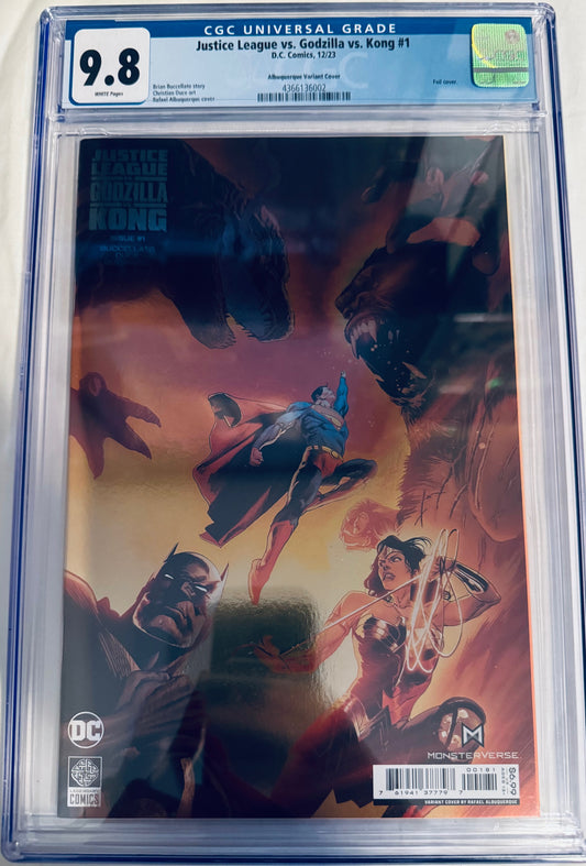 Justice League vs Godzilla vs Kong #1 Foil Variant CGC 9.8 NM/M