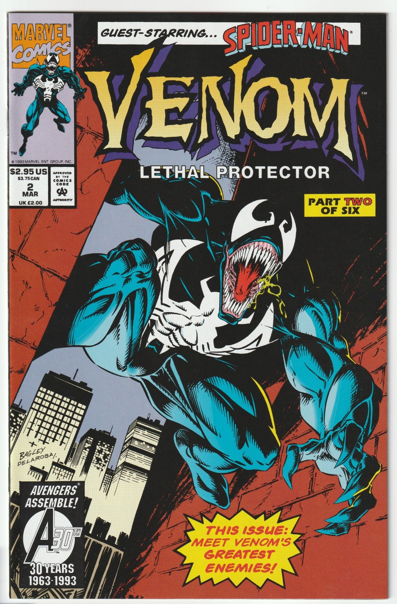 VENOM LETHAL PROTECTOR (1993) COMPLETE SET 1-6 MARVEL COMICS | 1st Venom Series