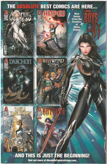 White Widow #3 Sketch Variant 2x Signed (Red- Powell & Black- Tyndall)