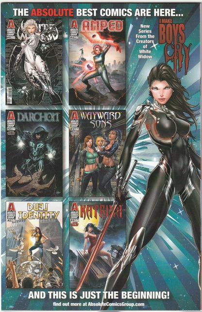 White Widow #3 Sketch Up Variant 2x Signed (Blue-Powell, Black-Tyndall) with COA