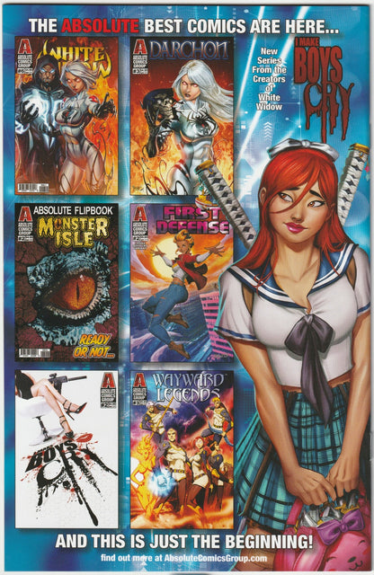 White Widow #5 Kickstarter Izik Bell Gold Holo-Foil 2x Signed COA (Copy A- Purple and Silver Sigs)