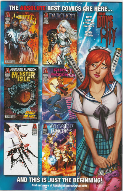 White Widow #5 Kickstarter Izik Bell Gold Holo-Foil 2x Signed COA (Copy B- Blue and Silver Sigs)