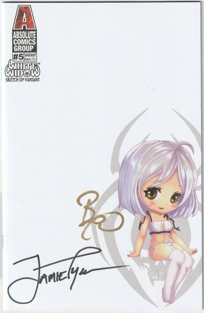 White Widow #5 Sketch-Up Variant – (1 of 100, Tyndall/Powell Signed, COA) (NM/NM+) - Ships in top loader