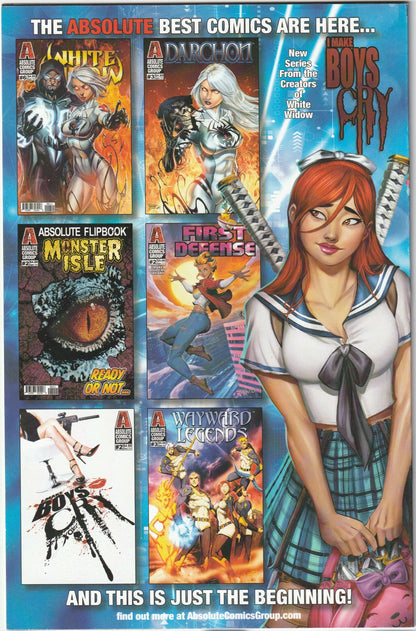 White Widow #5 Virgin Carnage Variant Cover Double Signed by Tyndall & Powell with COA