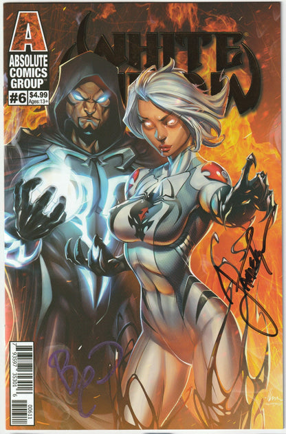 White Widow #6 Retail Hellbound Ale Garza Gold Foil 2x Signed COA
