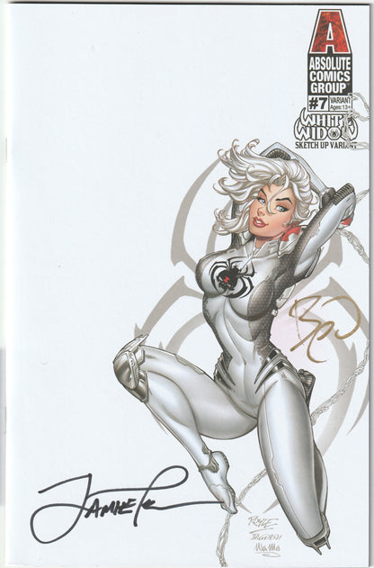 White Widow #7 Sketch-Up Variant – (1 of 100, Tyndall/Powell Signed, COA) (NM/NM+) - Ships in top loader