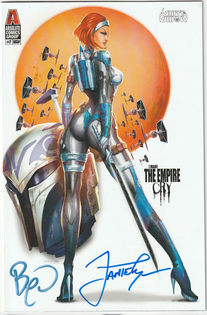 White Widow #2 Bo-Katan Cosplay Signed by Jamie Tyndall – "I Make the Empire Cry" Edition w/COA