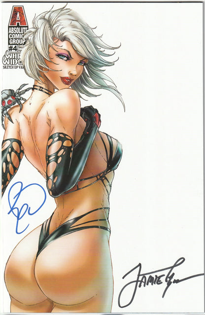White Widow #4 Sketch-Up Variant - Tyndall &amp; Powell 2x Signed w/COA