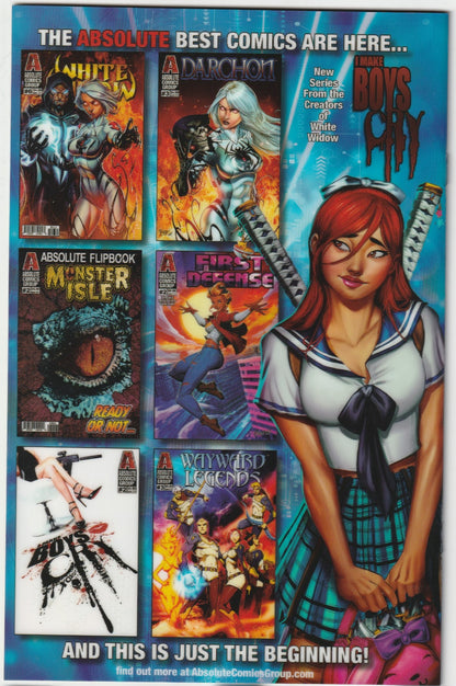 White Widow #5 Kickstarter School Girls Lenticular Genzoman Cover 2x Signed with COA