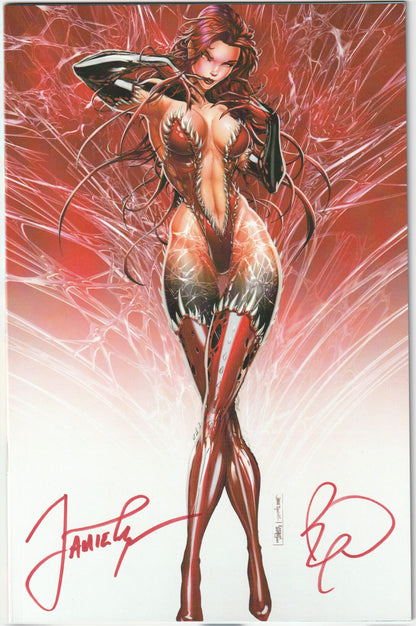 White Widow #5 Virgin Carnage Variant Cover Double Signed by Tyndall & Powell with COA