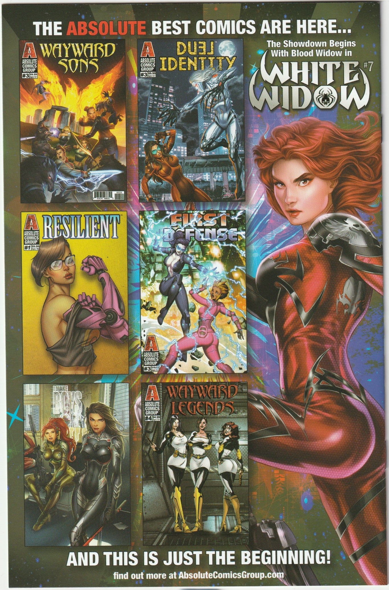 White Widow #6 Retail Hellbound Ale Garza Gold Foil 2x Signed COA