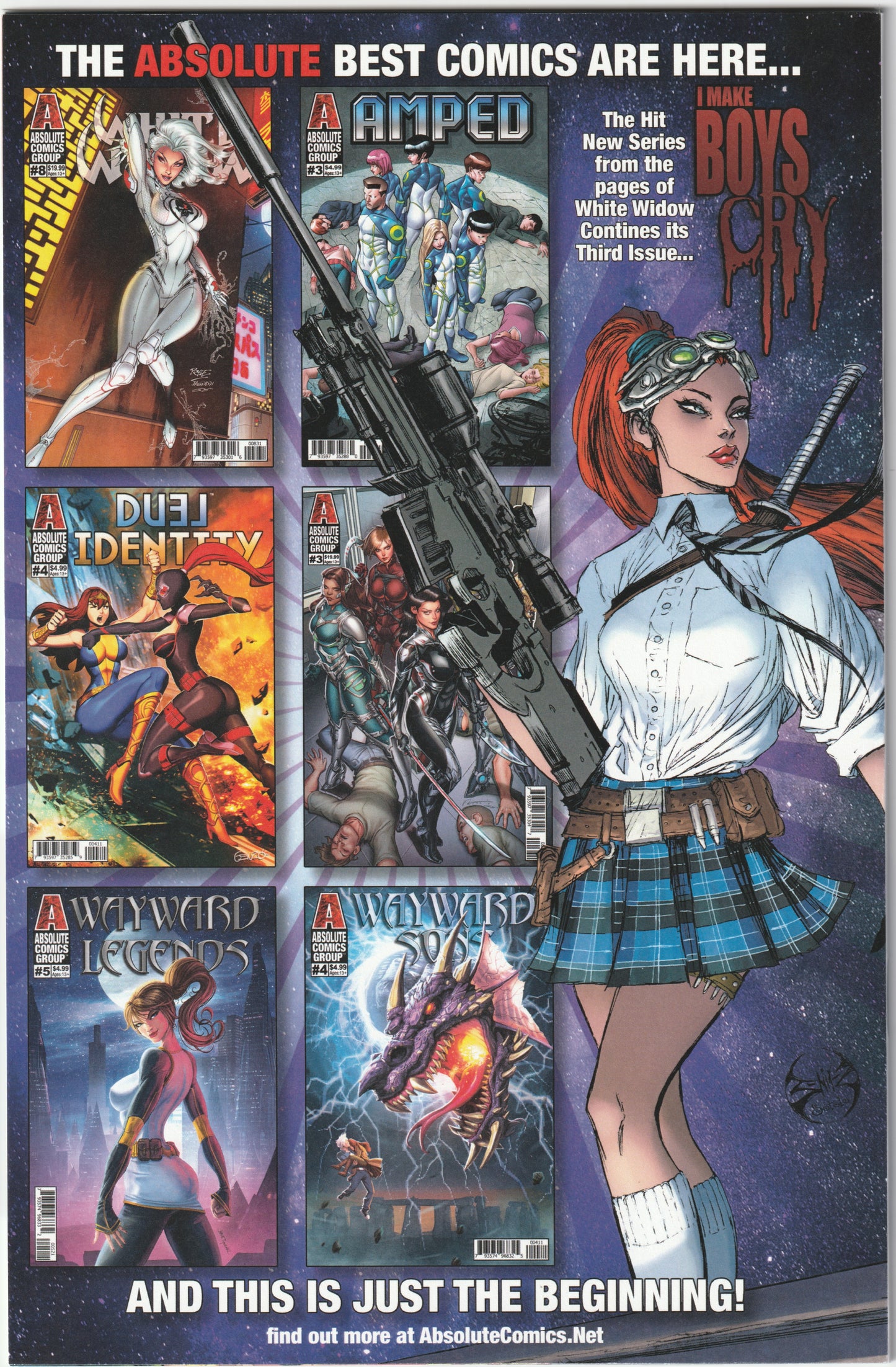 White Widow #7 Ale Garza American Flag Holofoil Cardstock – 2x Signed with COA (NM/NM+)