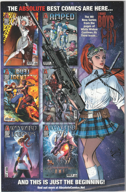 White Widow #7 Ale Garza American Flag Holofoil Cardstock – 2x Signed with COA (NM/NM+)