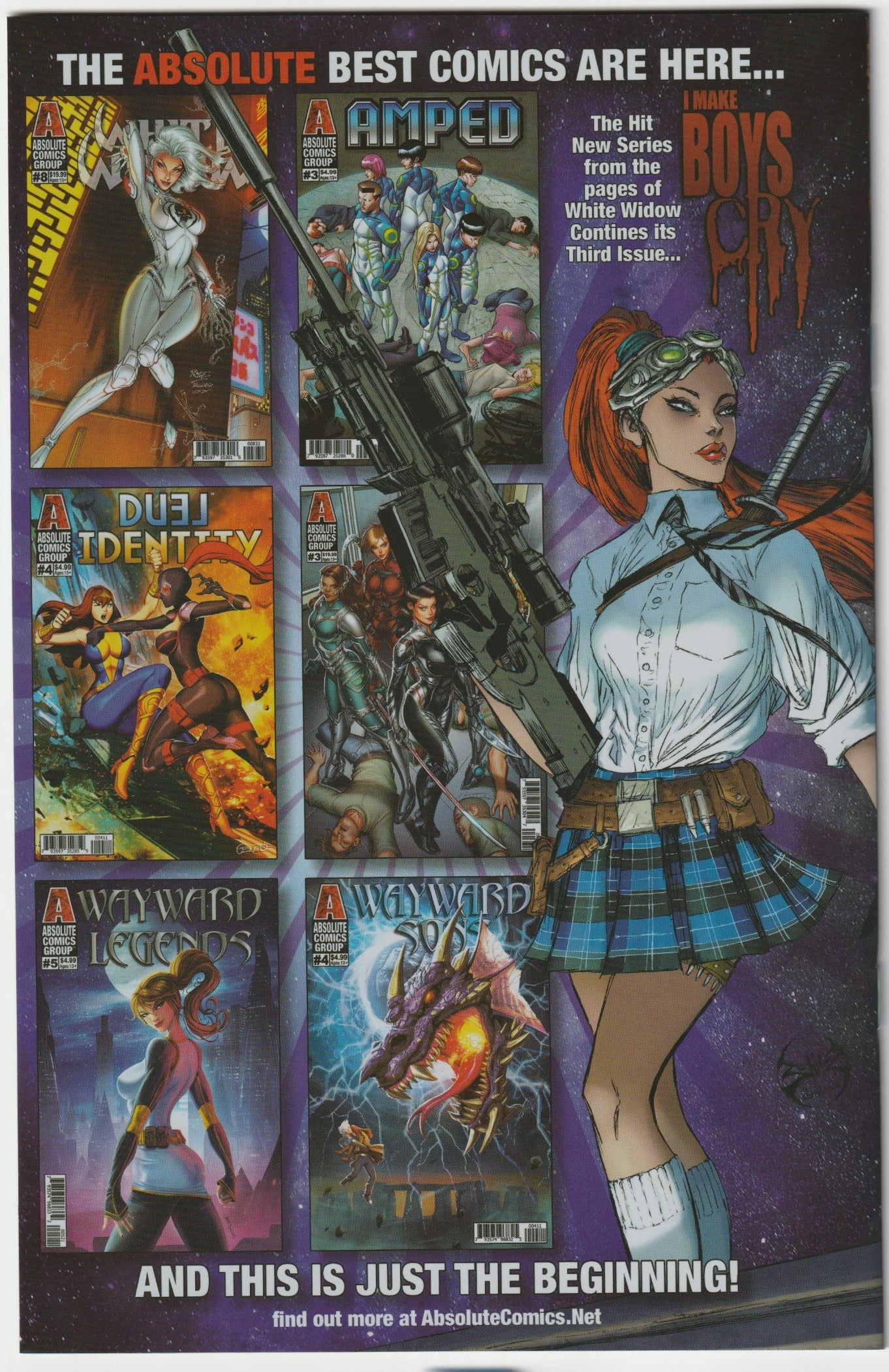 White Widow #7 Naughty or Nice Jenna Powell Cover 2x Signed with COA