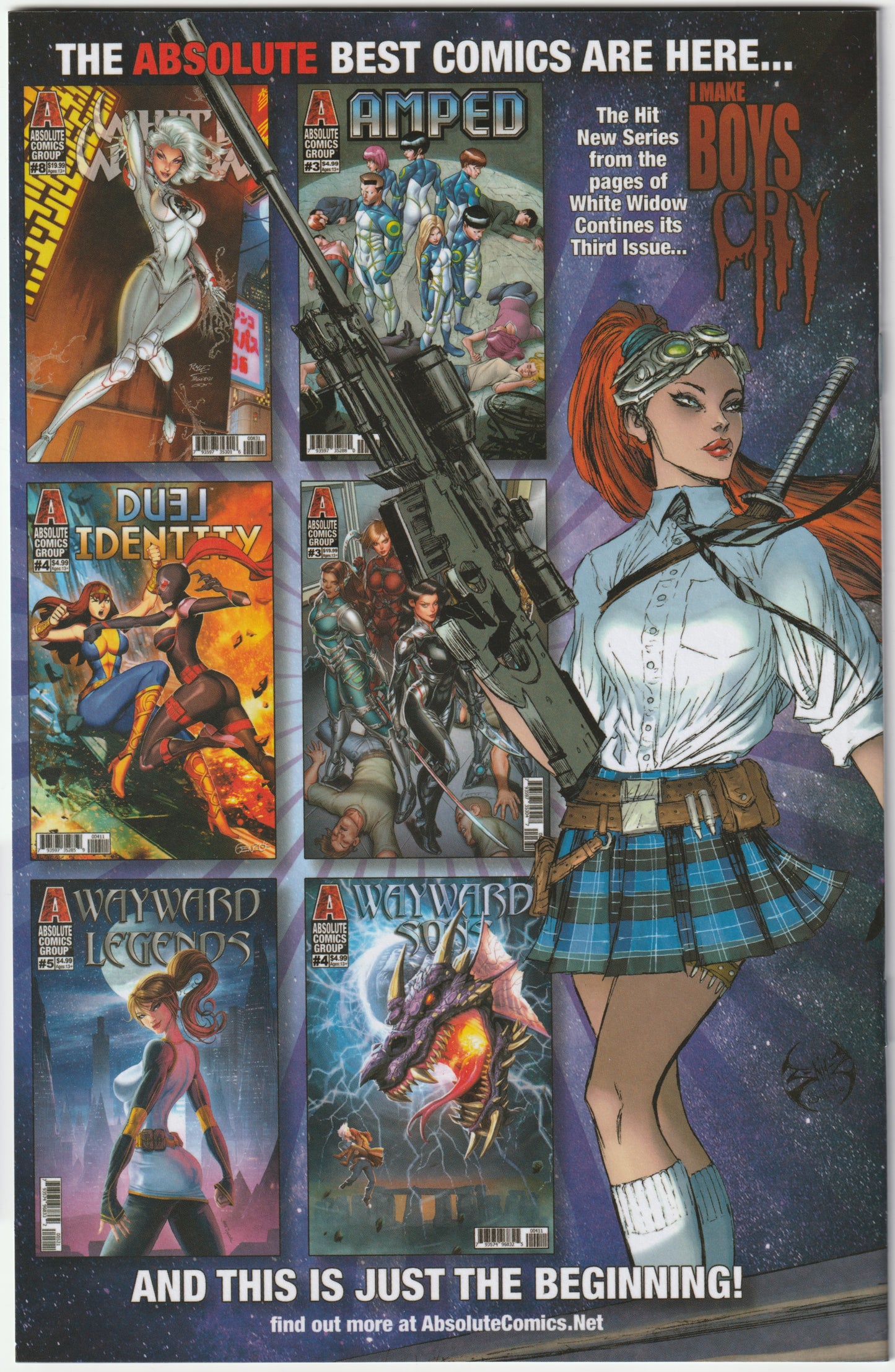 White Widow #7 Sketch-Up Variant – (1 of 100, Tyndall/Powell Signed, COA) (NM/NM+) - Ships in top loader