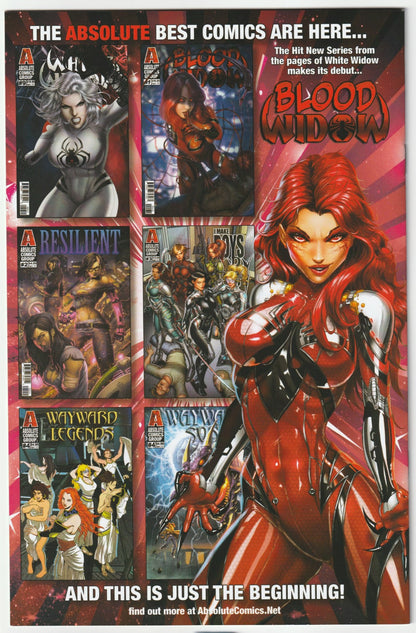 White Widow #8 Easter Bunny Gemzoman April 2025 Cover (2x Signed with COA) (Black/Purple Sigs)