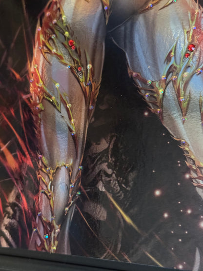 Witchblade #3 2024 NYCC Exclusive Foil Limited to 500 Copies - Tyndall Cover, One of a Kind Swarovski Gem Cover, Signed by Tyndall and Witchblade Co-Creator Brian Haberlin (NM+/MT) Metal CoA