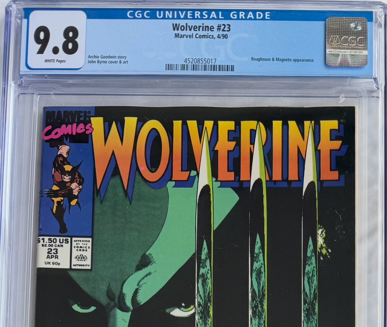 Wolverine Vol. 1 Issue #23 (CGC 9.8) – Iconic Magneto Appearance, Death of Geist