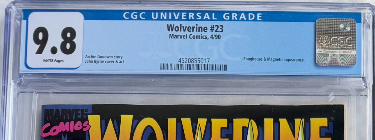 Wolverine Vol. 1 Issue #23 (CGC 9.8) – Iconic Magneto Appearance, Death of Geist
