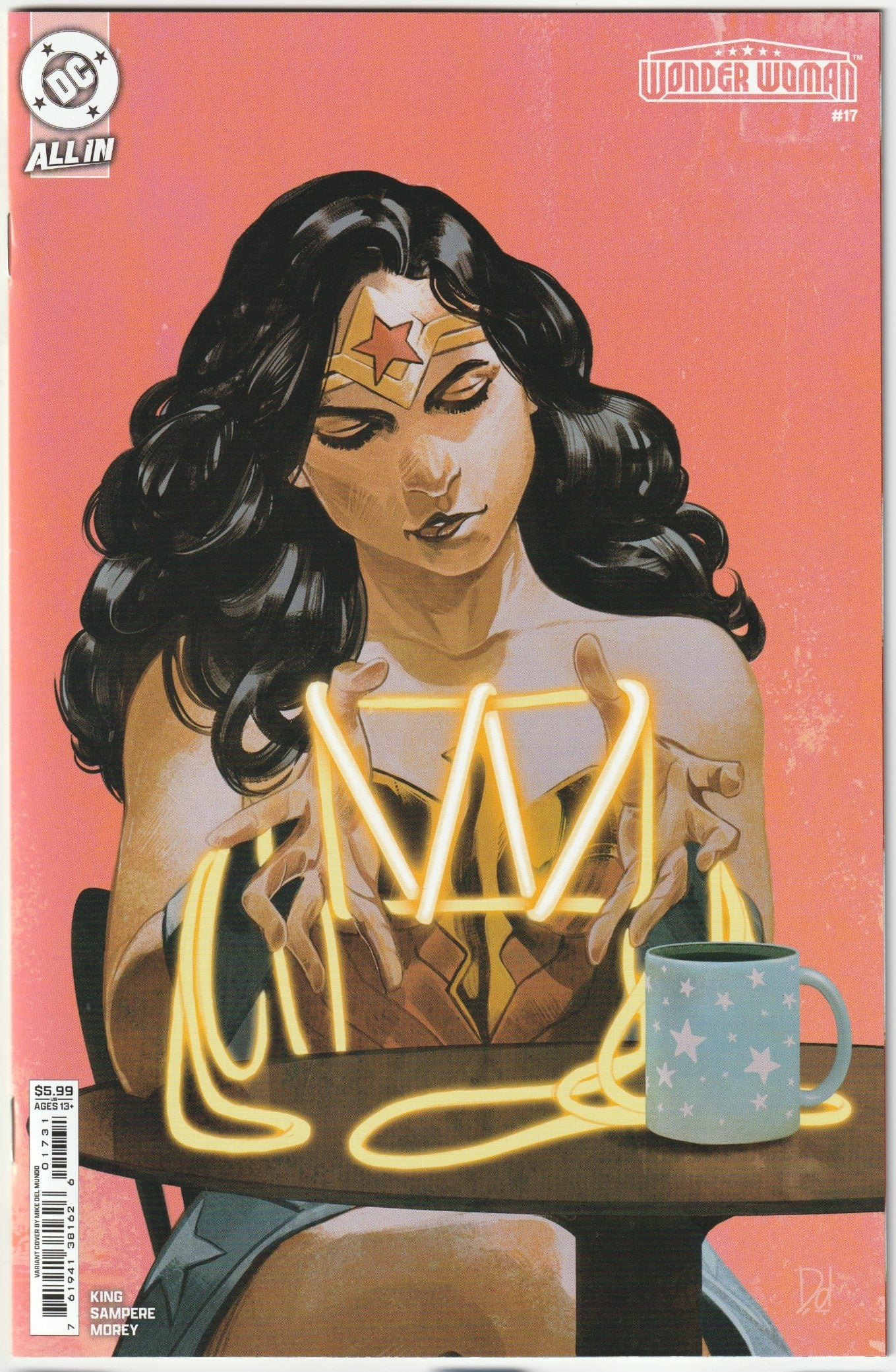 Wonder Woman #17 Mike Del Mundo Card Stock Variant Cover (DC, 2025) (NM/NM-)