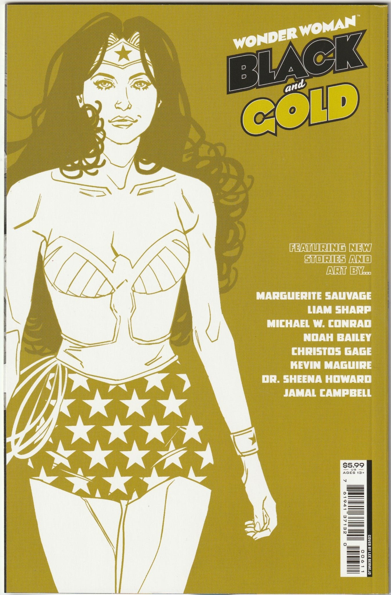 Wonder Woman: Black &amp; Gold #6 Lee Bermejo Cover (DC, 2022) (NM/NM-)