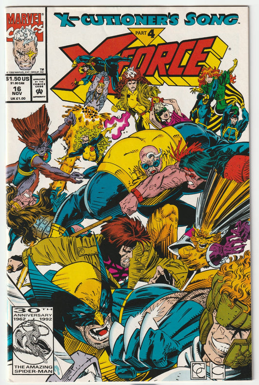 X-Force #16, Comic Book Collecting, Comic Book Investment, Marvel Comics, 90s Comics, Buy Comics Online, Rare Comics, Comic Book Store Online, Cable Comic, X-Force Comics, Collectible Comics, Wildside Marvel, Vintage Comics, Men's Collectibles