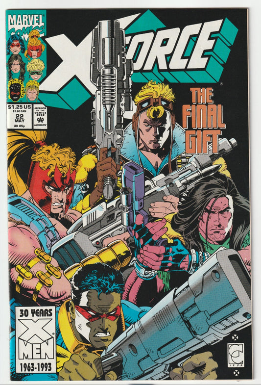  X-Force #22, Comic Book Collecting, Comic Book Investment, Marvel Comics, 90s Comics, Buy Comics Online, Rare Comics, Comic Book Store Online, Cable Comic, X-Force Comics, Collectible Comics, Dark Comics, Grimdark Collectibles, Apocalyptic Comics, Mature Comics