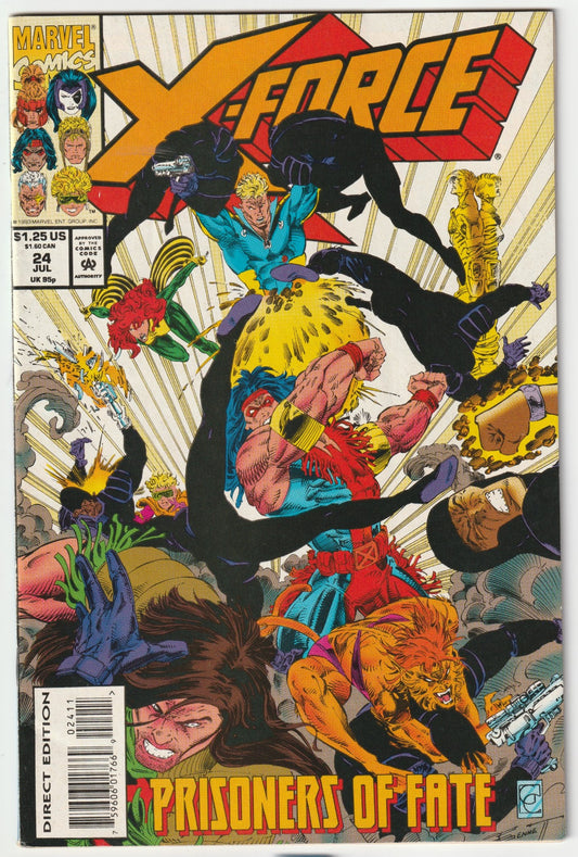 X-Force #24, Comic Book Collecting, Comic Book Investment, Marvel Comics, 90s Comics, Buy Comics Online, Rare Comics, Comic Book Store Online, Cable Comic, X-Force Comics, Collectible Comics, Dark Comics, Grimdark Collectibles, Apocalyptic Comics, Mature Comics, Limited Edition Comics