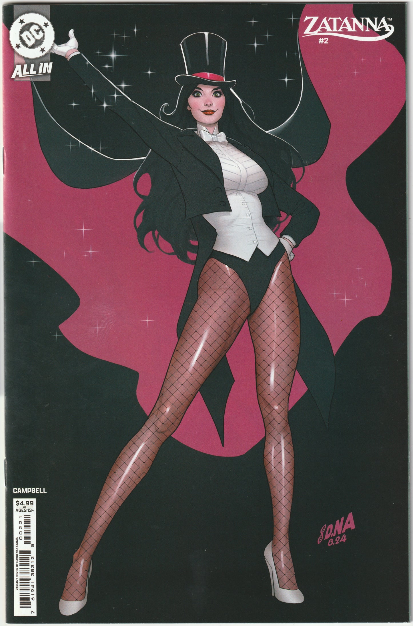 Zatanna #2 (David Nakayama Trade Cover, DC 2025)