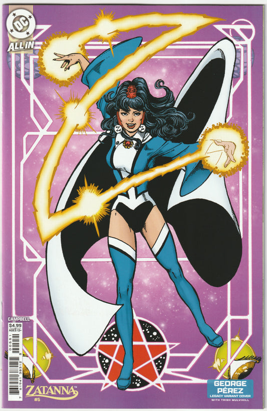 Zatanna #5 (George Pérez Legacy Card Stock Variant Cover, DC 2025) (NM/NM+)