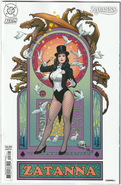 Zatanna #6 (of 6) Cover B Frank Cho Card Stock Variant – DC Comics 2025 (NM)