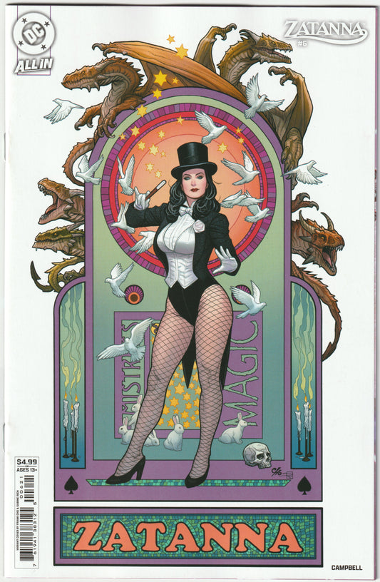 Zatanna #6 (of 6) Cover B Frank Cho Card Stock Variant – DC Comics 2025 (NM)